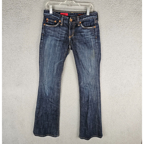 AG Adriano Goldschmied Jeans 25R The Club 28x30 Low Rise Boot Cut Flare Y2K - Picture 1 of 11